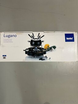 Kela Fondue smalt LUGANO, černá, 22dílná sada - 2