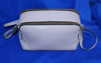 Kožená šedá kabelka/crossbody Paul Costelloe - 2