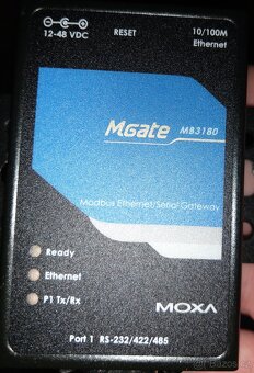 MGATE MB3180 - Brána Modbus, RS-232 / RS-422 / RS-485 - 2