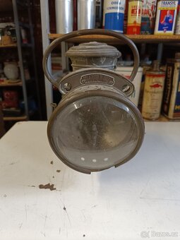 Velká karbidové lampa Bleriot 1900, nález necisteno - 2
