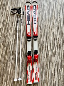 Dětské carvingové lyže HEAD 126cm + hůlky - 2