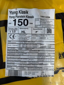 Příčkovka Ytong Klasik 150 - 2