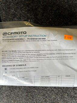 CFMOTO X625 přední rám - 2