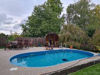 Venkovní sudová panoramatická sauna - 2