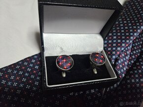 Spona na kravatu vázanky stříbrná kravatová spona - 2