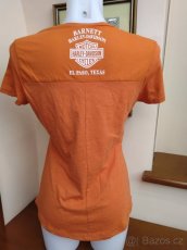 NOVÉ triko Harley Davidson S oranžové - 2