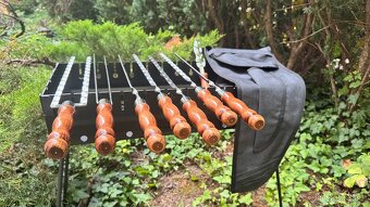 Sada špízů v pouzdře s vidličkou a dvojitými špízy - 2