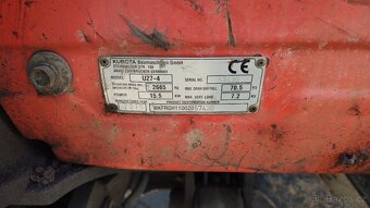 Prodám minibagr Kubota U27-4 - 2