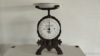 Velmi staré 15kg velké jednomiskové váhy - 2