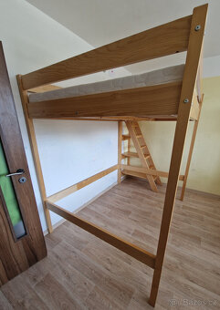 Patrová postel dvoulůžko 180x140 s matrací - 2