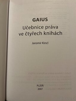 Gaius - římské právo učebnice - 2