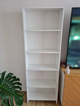 Bílá knihovna 176x60x24 cm - 2
