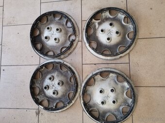 Sada 4 ks originální poklice Peugeot 14" - 2