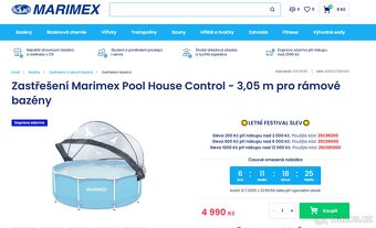 Zastřešení Marimex Pool House Control - 3,05 m - 2