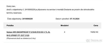 Prodám 4 ks zimní pneu - 2