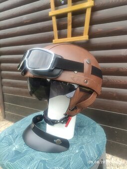 Retro moto přilba - 2