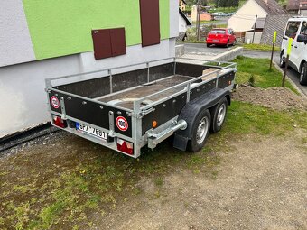 Přívěsný vozík Agados 2,7t. 1,3x3,05m +nástavba - 2