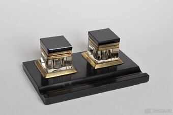 kalamář čený art deco starožitný - 2