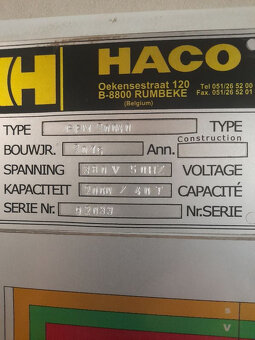 Ohraňovací lis HACO PPM 20040, r.v. 2015 - 2