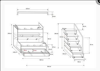 Dvoupatrová postel - 2