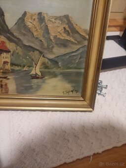 Prodám obraz malovaný na kartonu - 2