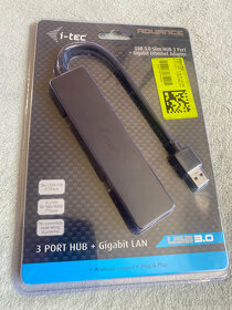 i-tec USB 3.0 Slim HUB 3 Port + Gigabit Ethernet Adapter - 2