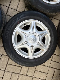 4x alu disky 4x100 R15, letní pneu - 2