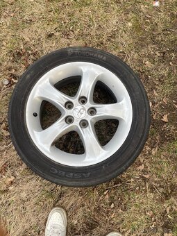 Alu kola 5x114,3 7J R17 ET46 pneu jsou sjeté - 2