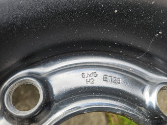 4x Disk 15" ET23 6Jx15 6J15H2, včetně zimního pneu + - 2