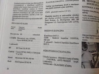 Návod - servisní knížka Škoda Favorit 1993 - 2