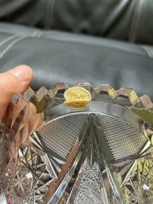 Váza 20cm z broušeného skla - 2