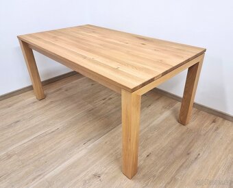 Nový stůl dub masiv s dvojitým rozkladem 90x160+2x45 cm - 2