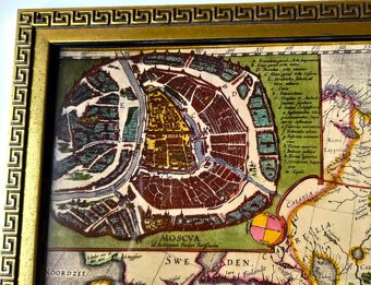 HISTORICKÁ  MAPA  RUSKA    /  Joan Blaeu  1660  / - 2