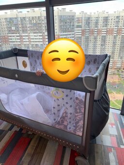 Cestovní postýlka pro miminko s matrací () - 2