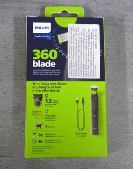 Philips OneBlade Pro 360 na tvář a tělo 12v1 - 2