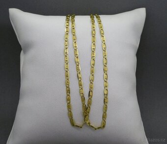 Krásný článkový řetízek 52 cm - 2