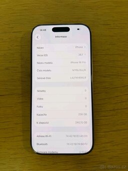 iPhone 16 Pro ve verzi 256 GB - 2