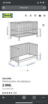 Dětská postýlka Ikea Gulliver - 2