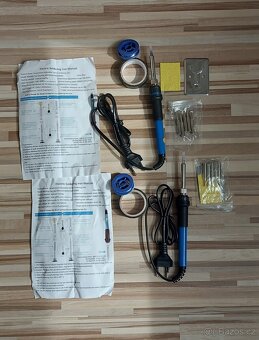 Mikropájka 230V/60W, s výměnnými hroty+cín+držák. - 2