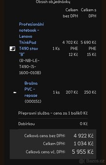 Profesionální notebook - Lenovo ThinkPad T490 stav "B" - 2
