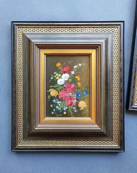 Originální olejová malba "Zátiší s polními květinami" - 2