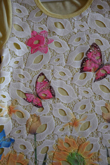 Nádherné dívčí květinové šaty vel.104 a 116 NOVÉ - 2