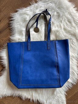 Nová modrá kabelka - nenošená, TOP, modrá s cedulkou - 2