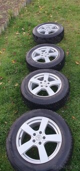 Alu kola 5x112r17 zimní pneu 215/65r17 - 2