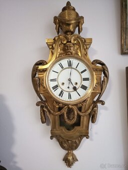 Bronzové zlacené hodiny - 2
