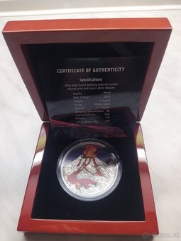 2 Oz Silver Proof Coin Volcano 2023 certifikát - 2