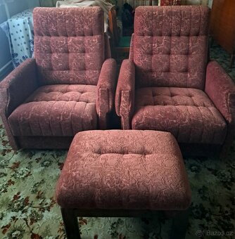 Sedací souprava, křesla, taburet - 2