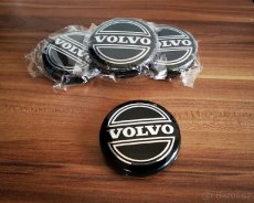 středové krytky Volvo 64mm cerne modre stribrne poklicky - 2