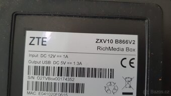 O2 TV Set Top Box ZXV10 - 2