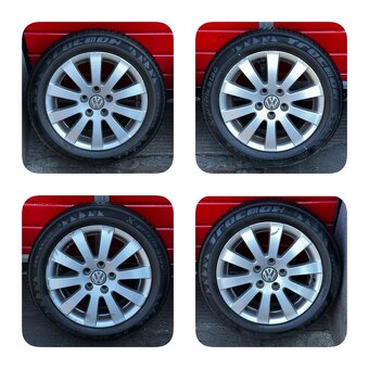 Original ALU kola VW Milwaukee 16" 7J ET45 + 205/55/R16 - 2